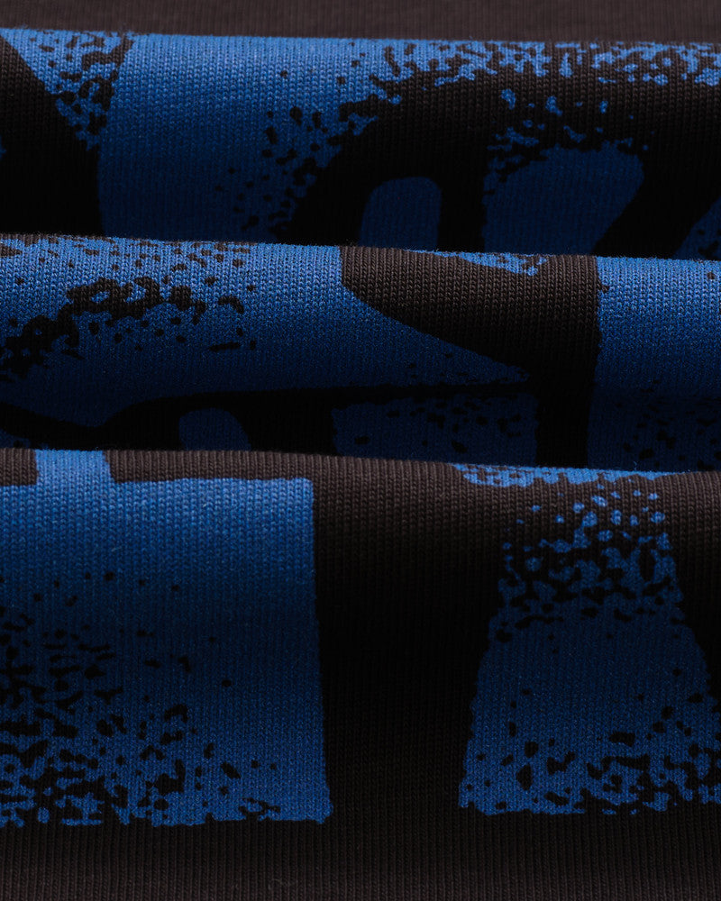 WAX 90's LONG SLEEVE DOODLE BLACK/BRIGHT BLUE