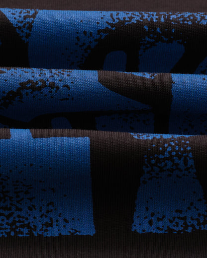 WAX 90's LONG SLEEVE DOODLE BLACK/BRIGHT BLUE