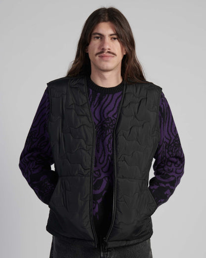 Edwin Camper Vest in Black