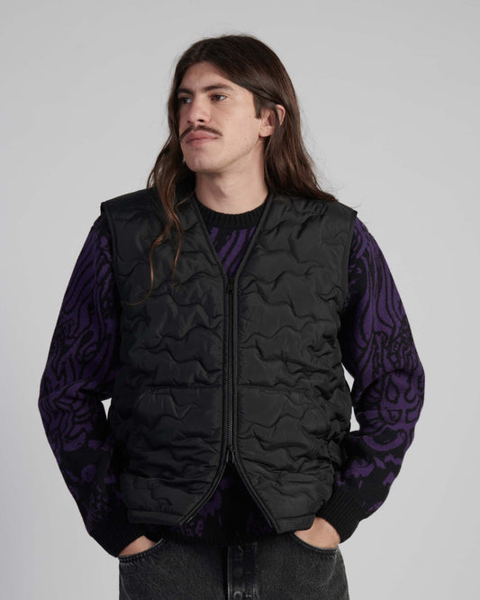Edwin Camper Vest in Black