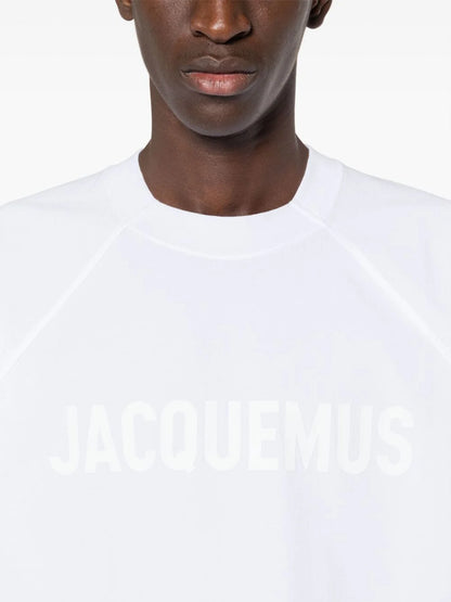JACQUEMUS Le t-shirt Typo oversize White