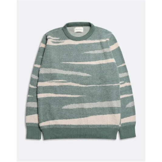 Eclipse Knit Forest Green Fluffy Landscape