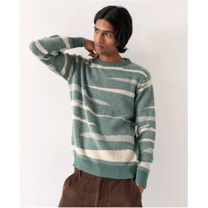 Eclipse Knit Forest Green Fluffy Landscape