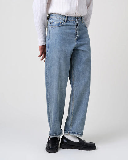 Wax London Felix Blue Loose Fit Denim Jeans