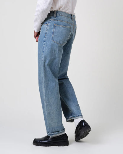Wax London Felix Blue Loose Fit Denim Jeans