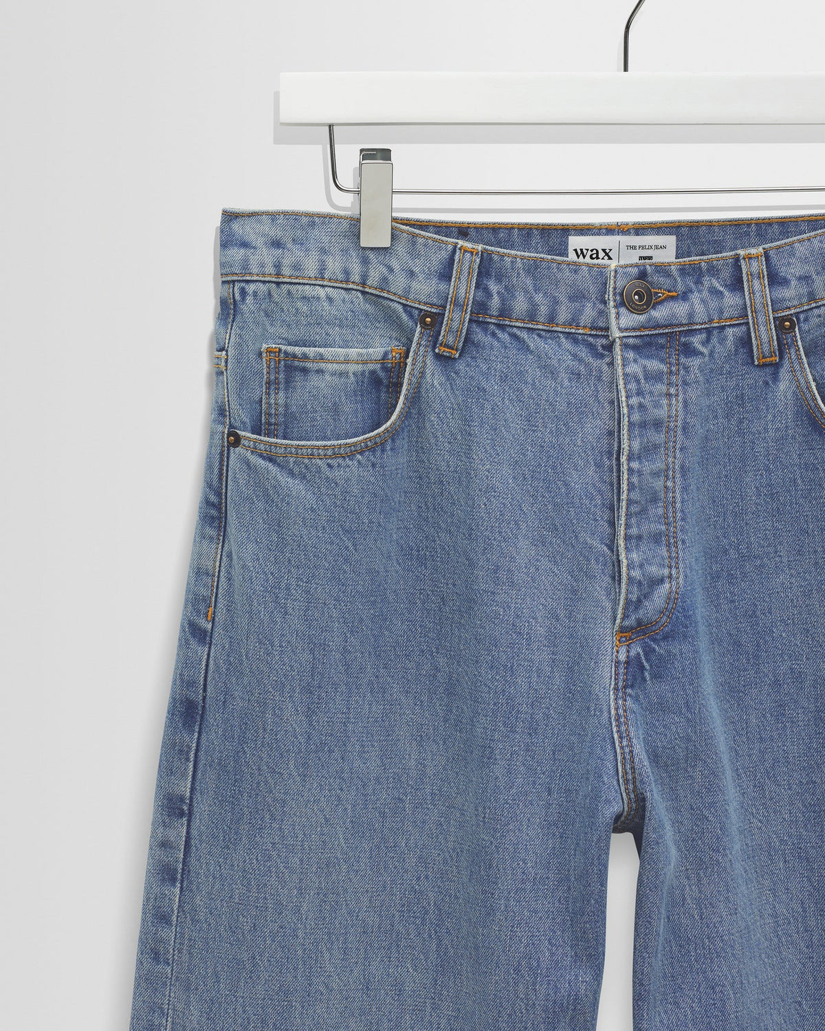 Wax London Felix Blue Loose Fit Denim Jeans