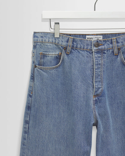 Wax London Felix Blue Loose Fit Denim Jeans
