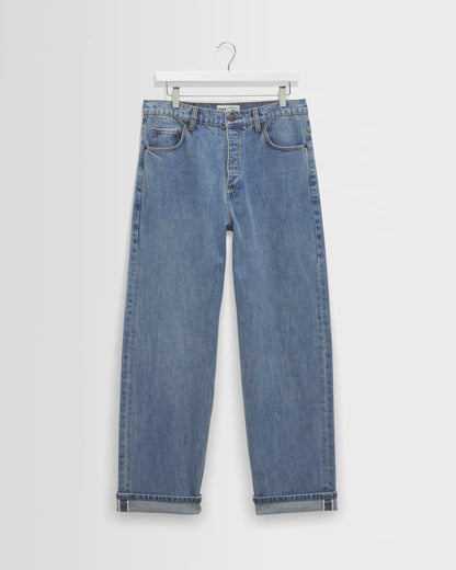 Wax London Felix Blue Loose Fit Denim Jeans