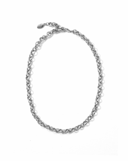 Soft Belcher Necklace Silver
