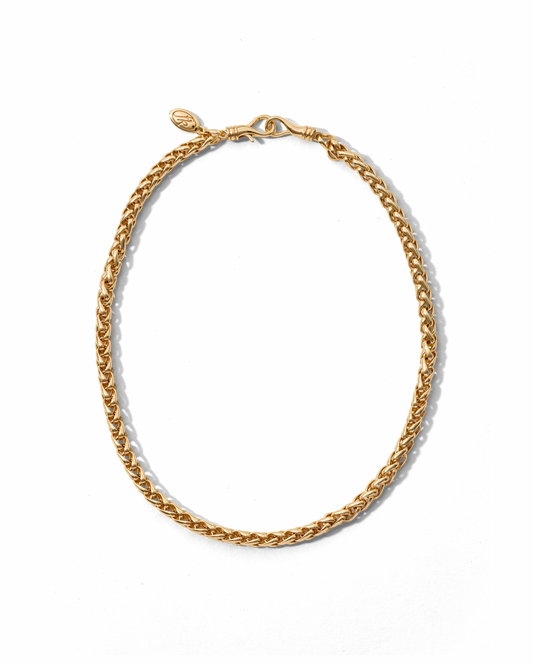 Wheat Chain Necklace Gold