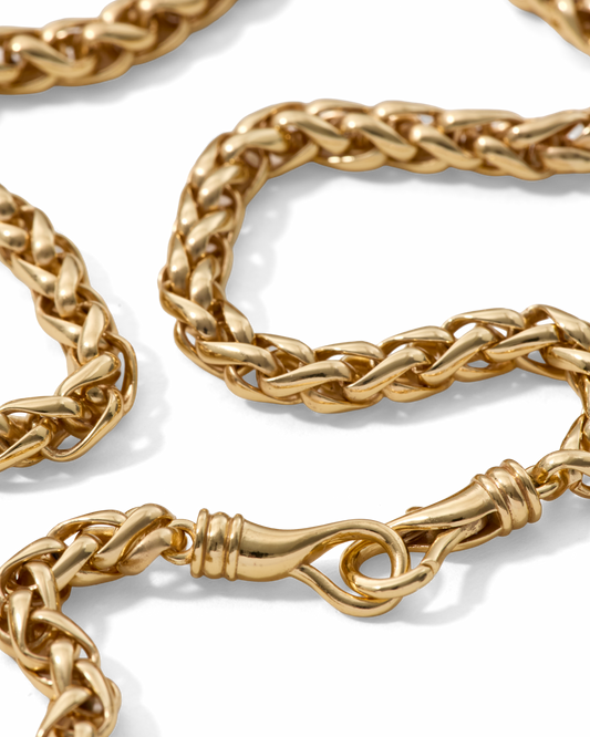 Wheat Chain Necklace Gold