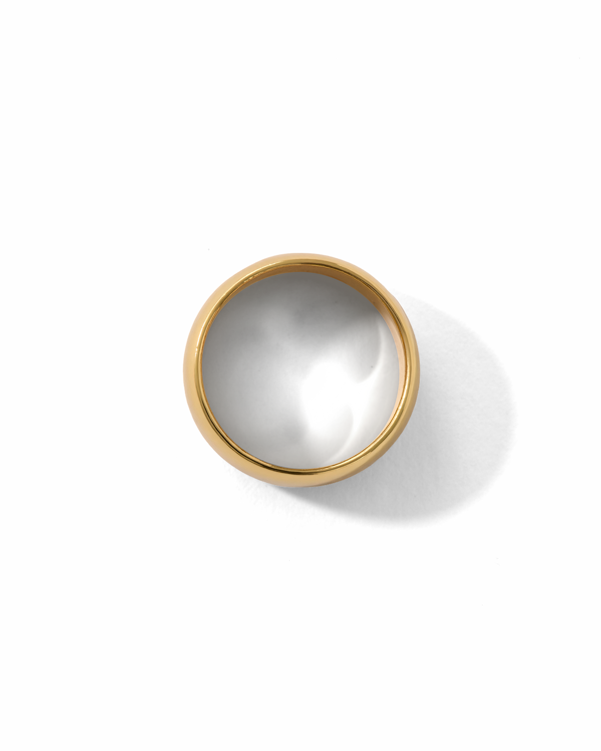 Cigar Band Ring Gold