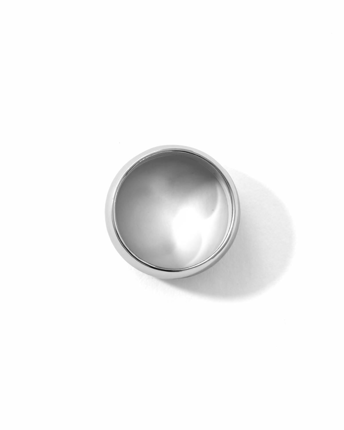 Cigar Band Ring Silver