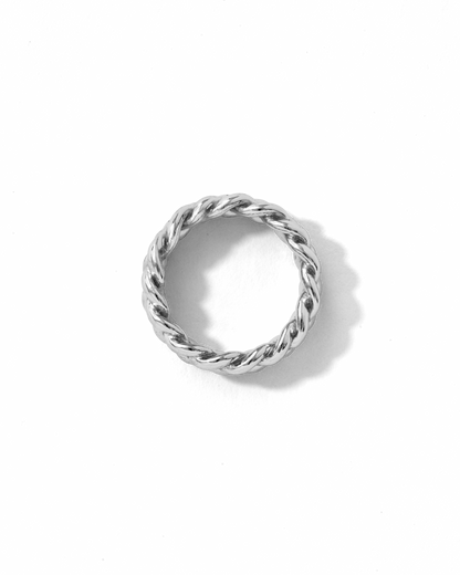 Rope Ring Silver