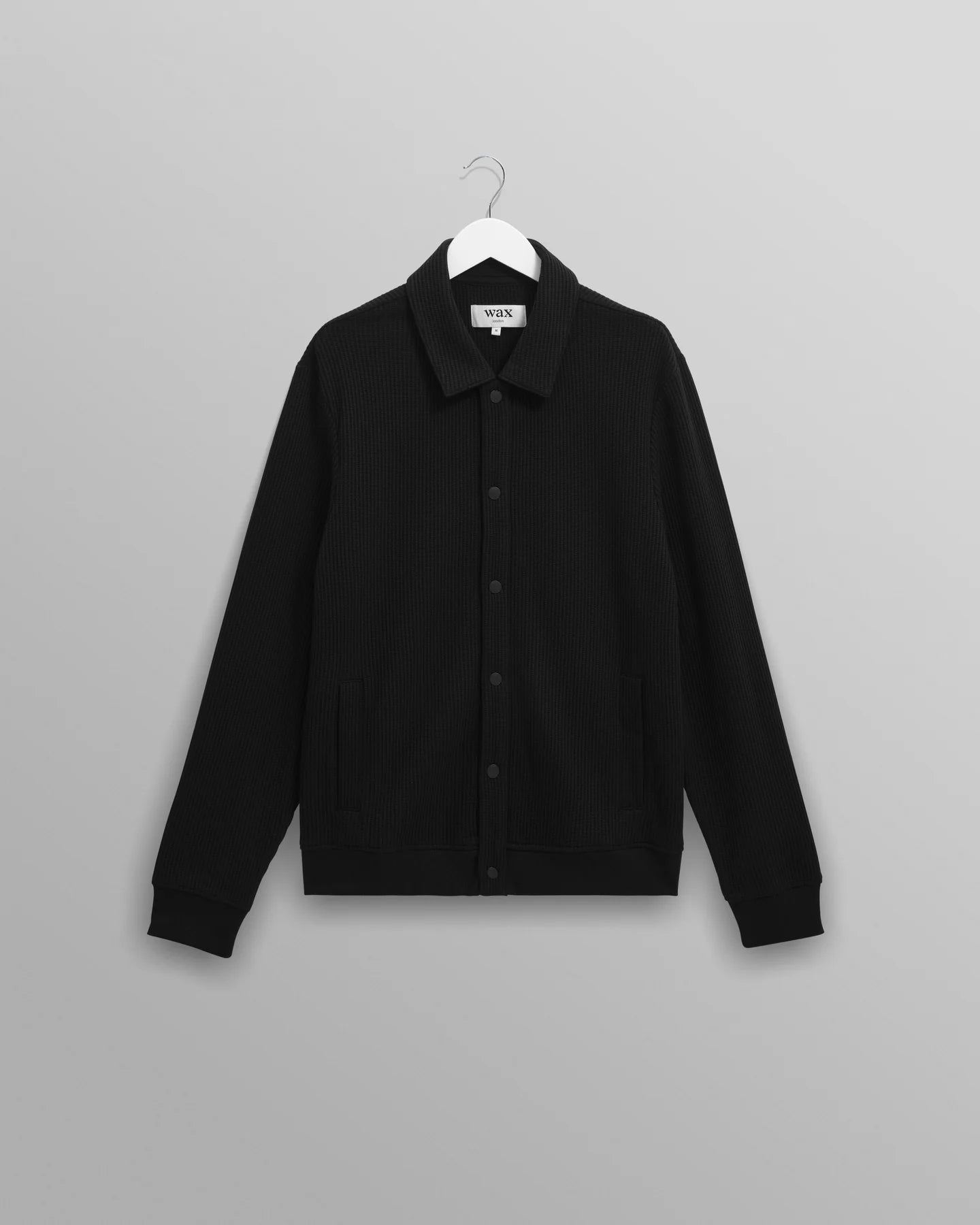 Hays Black Waffle Overshirt