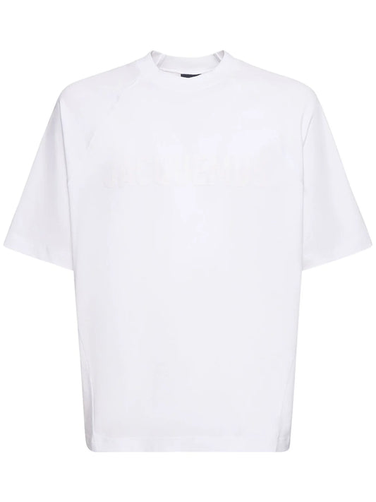 JACQUEMUS Le t-shirt Typo oversize White