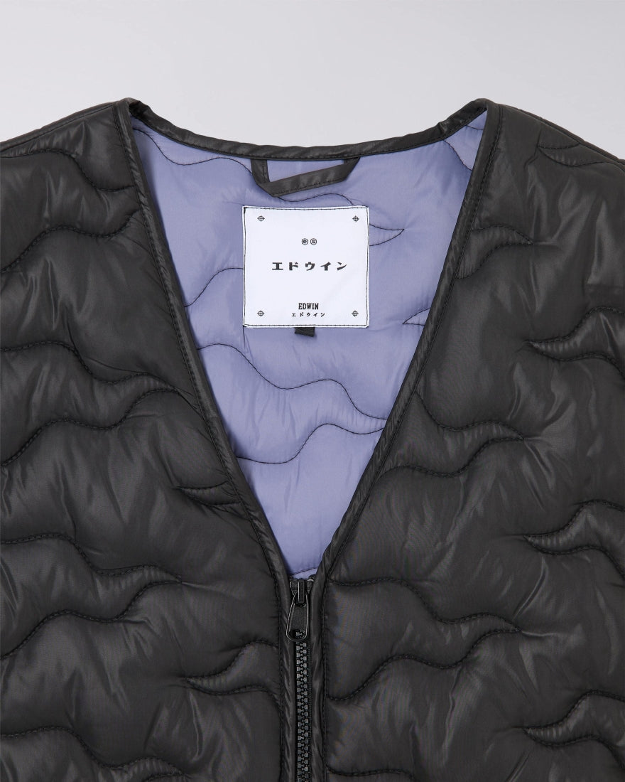 Edwin Camper Vest in Black