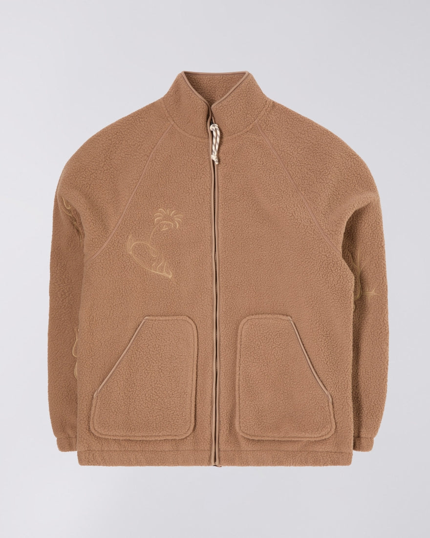 Edwin Balmy Jacket Fleece in Beige