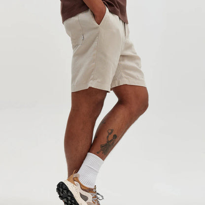 Kurt Short  Washed Linen Beige