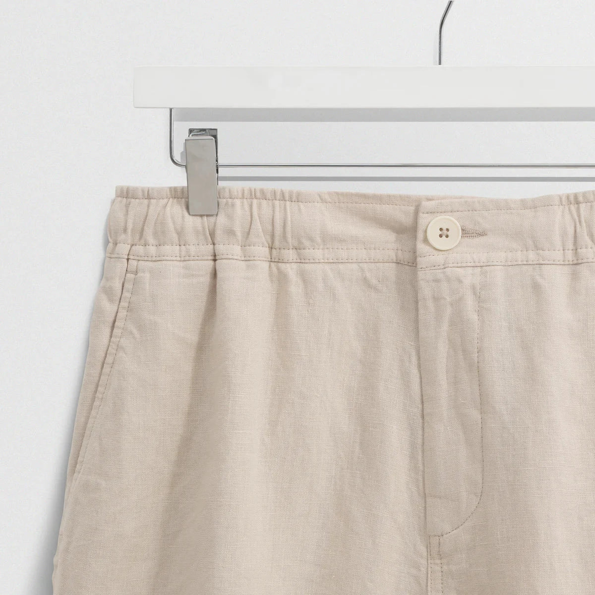 Kurt Short  Washed Linen Beige