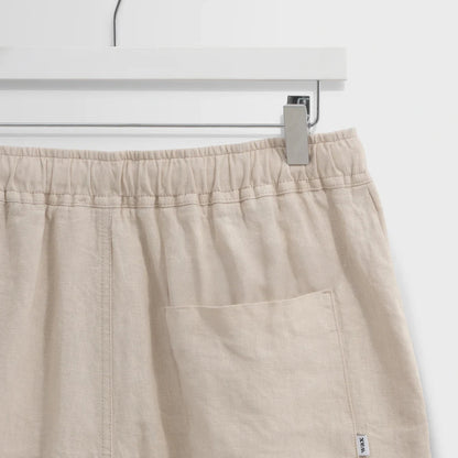 Kurt Short  Washed Linen Beige