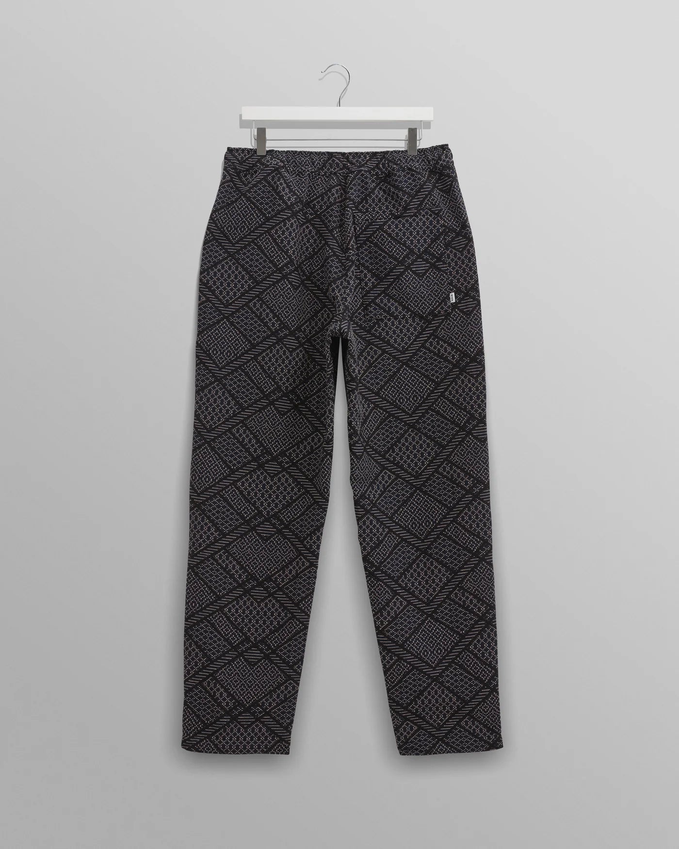 Kurt Trouser Navy Geometric Block