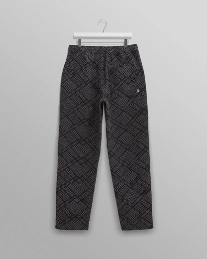 Kurt Trouser Navy Geometric Block