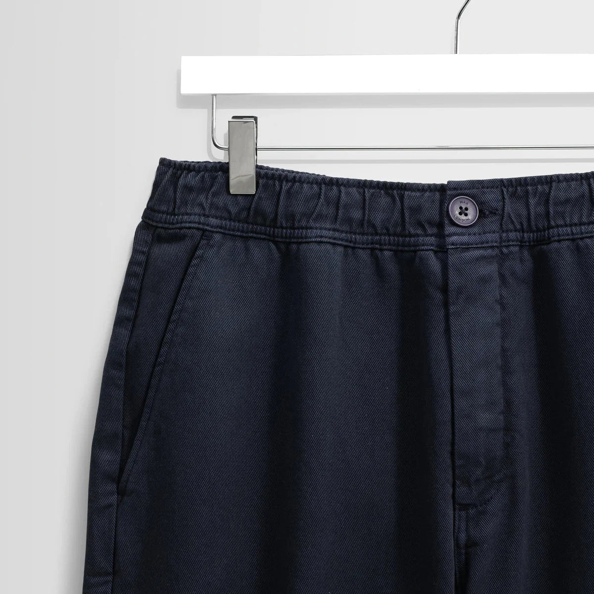 Kurt Trouser  - Leg 28' Two Tone Linen Navy