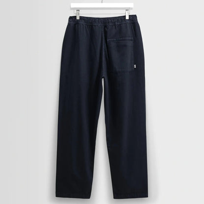 Kurt Trouser  - Leg 28' Two Tone Linen Navy