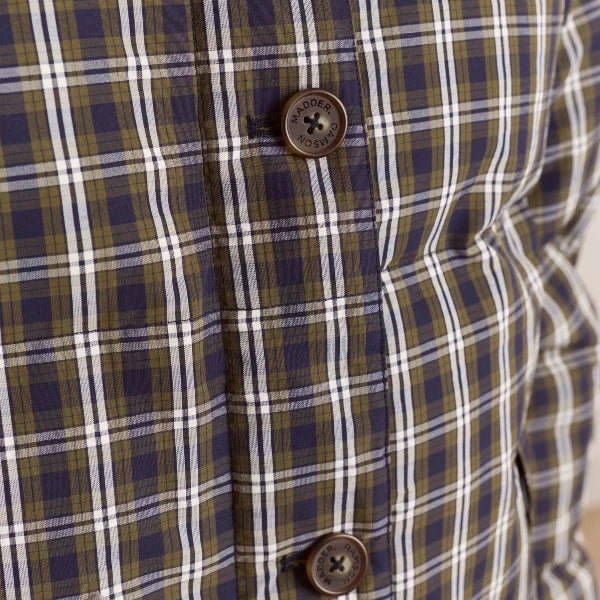 Pearl Puffer - Navy Gingham