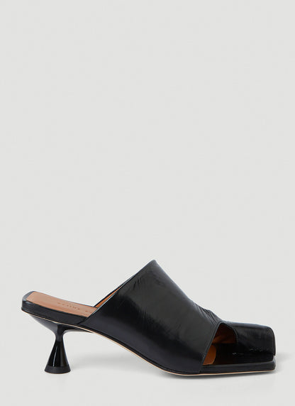 Ida Sandal Liquid Black