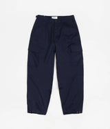 UNIVERSAL WORKS LOOSE CARGO PANT IN NAVY FINE TWILL