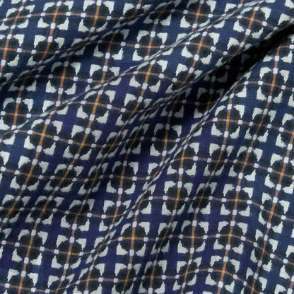 Universal Works L/S Camp Shirt Oscar Cotton Navy