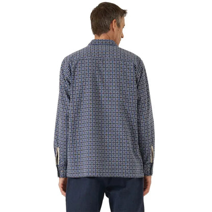 Universal Works L/S Camp Shirt Oscar Cotton Navy