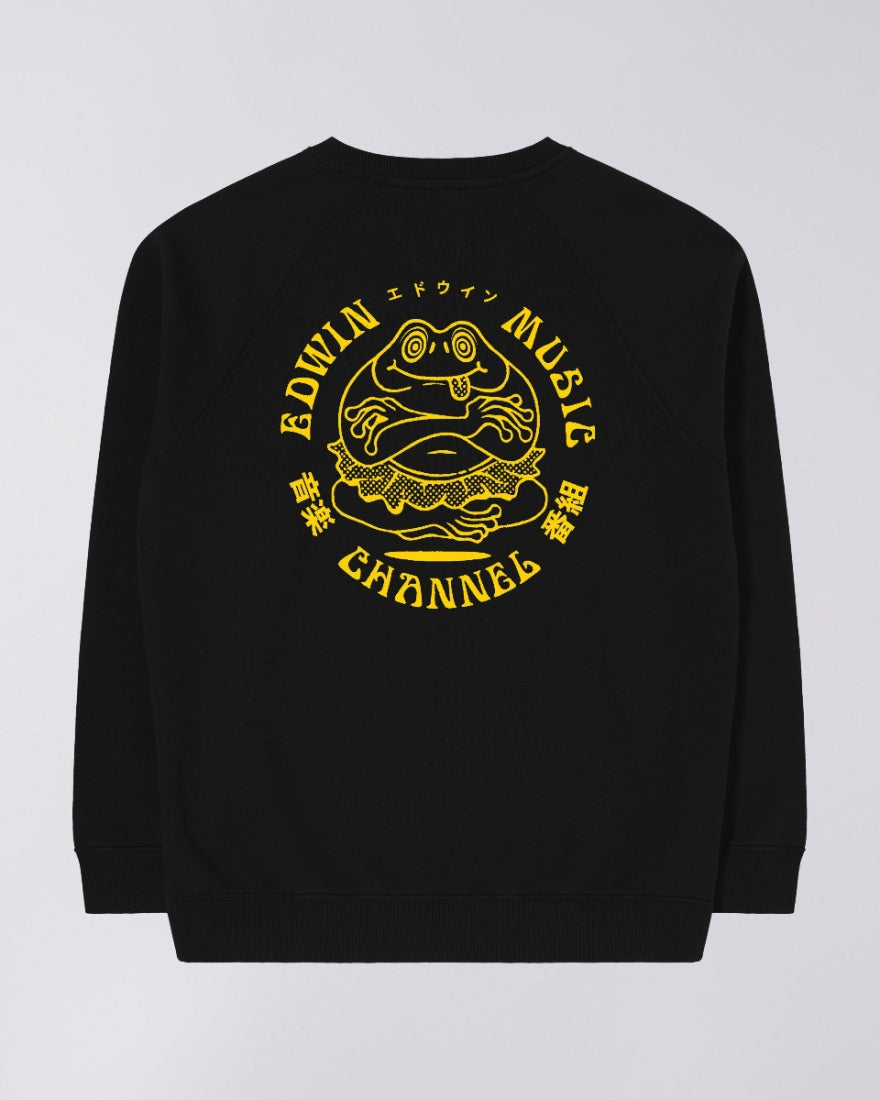 Edwin Music Channel Sweatshirt in Black