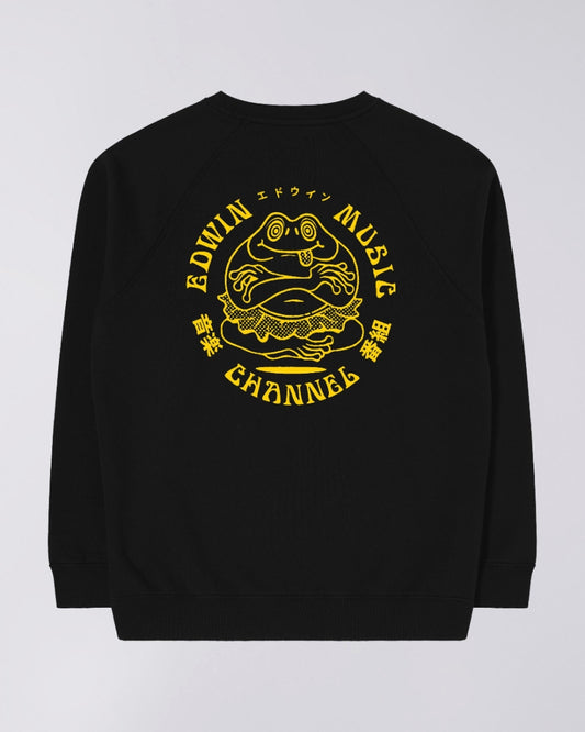 Edwin Music Channel Sweatshirt in Black