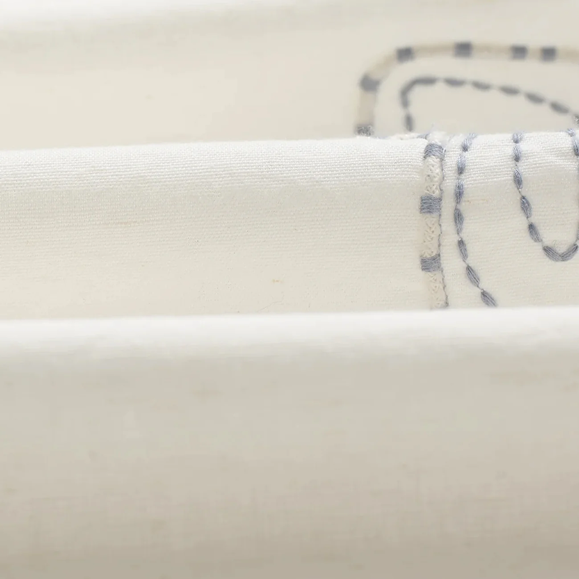 Didcot Ecru Floral Embroidered Shirt