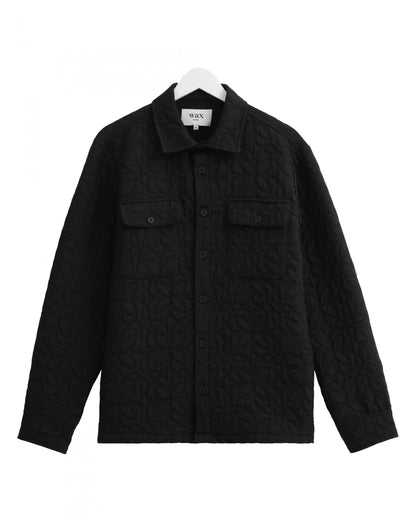 Lomond Jacquard Overshirt Black
